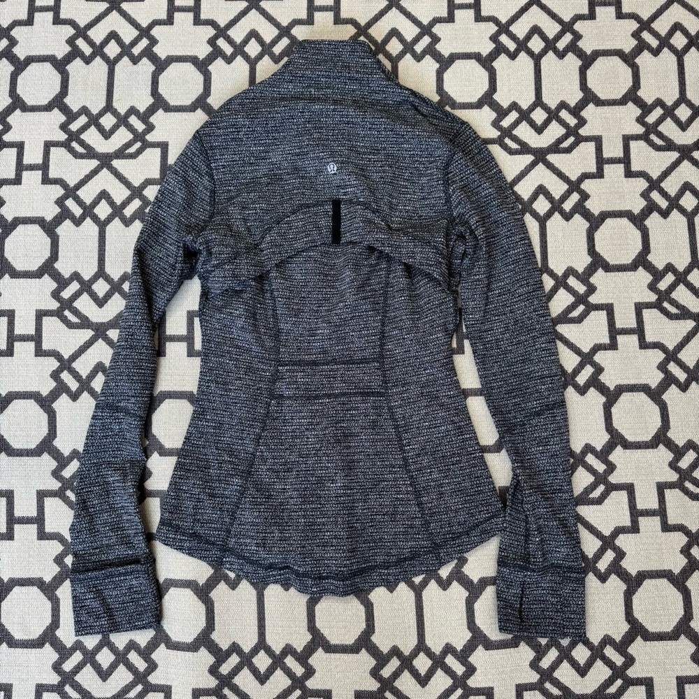 Lululemon Define Jacket Gray/Dark Gray Melange Luon Full Zip Sz 4 - Picture 12 of 15